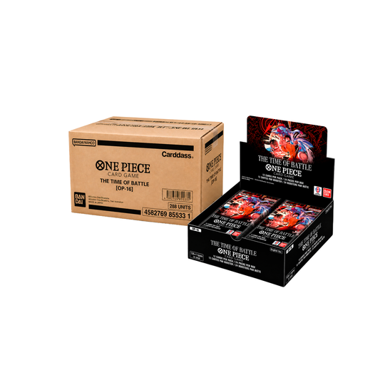 OP16 'THE TIME OF THE BATTLE' BOOSTER BOX CASE (x12 BOOSTER BOXES) PRE ORDER  - EN