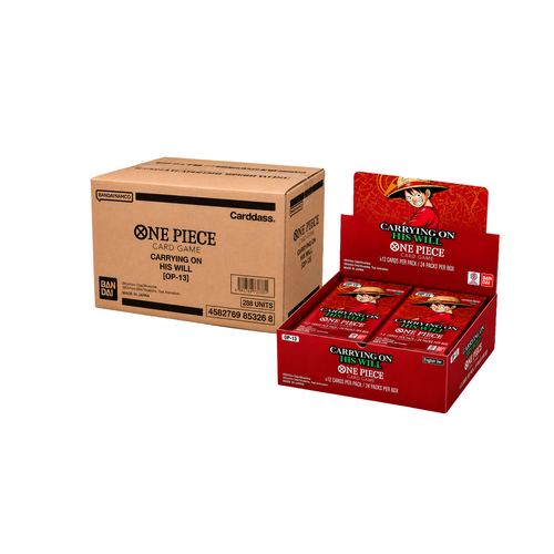 OP13 CARRYING ON HIS WILL BOOSTER BOX CASE PRE ORDER (JULY RESTOCK) (x12 BOOSTER BOX) - EN