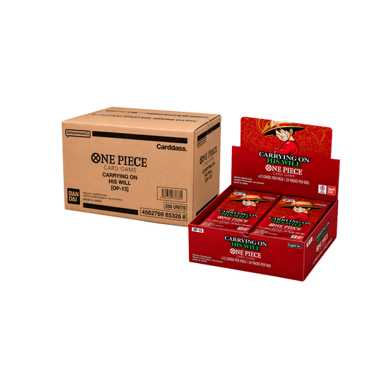 OP13 CARRYING ON HIS WILL BOOSTER BOX CASE PRE ORDER (JULY RESTOCK) (x12 BOOSTER BOX) - EN